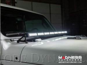 Jeep Wrangler JL LED Light Bar w/ Bracket - 50" - White Driving